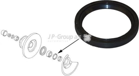 JP GROUP VW сальник 55*68*8.5 маточини передн.LT,T2 Classic line 1142000400