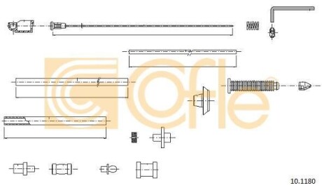 Трос газу Fiat Scudo 96- COFLE 10.1180