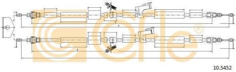 Трос ручного гальма зад. Ford Kuga 08- 1940/1803+1850/1715 COFLE 10.5452