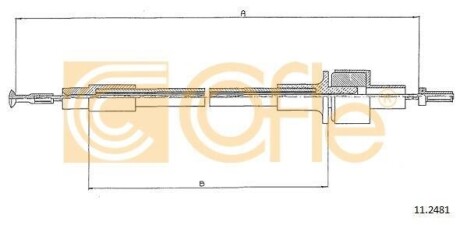 Трос зчеплення Ford Sierra 1,3/1,6 COFLE 11.2481