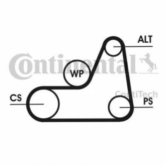 Ремень клиновый Contitech 6PK1042ELASTT1