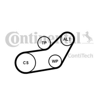 Комплект ГРМ Contitech 6PK1045K1