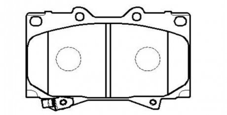 Колодки гальм TOYOTA LAND CRUISER (J7), LAND CRUISER 100 (J10) передн. (вир-во) CTR CKT-29 (фото 1)