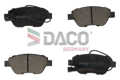 Колодки гальмівні дискові пер. Daco Germany 320511