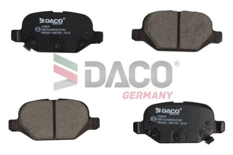 Колодки гальмівні дискові зад. Daco Germany 320925