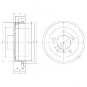 Тормозные барабаны Delphi BF168