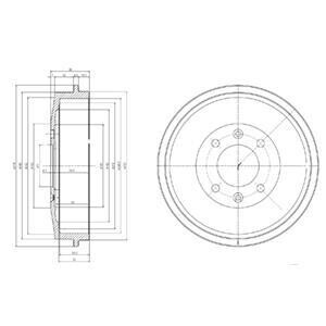 Гальмівні барабани Delphi BF169