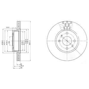 Тормозной диск Delphi BG2413