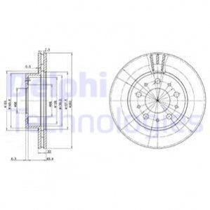 Тормозной диск Delphi BG2425