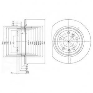 Тормозной диск Delphi BG2431