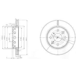 Гальмiвнi диски Delphi BG3074