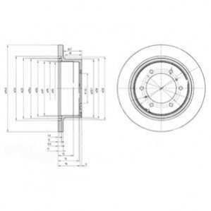 Тормозной диск Delphi BG3105