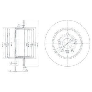 Диск гальмівний Delphi BG3183