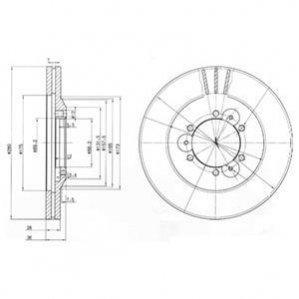 Тормозные диски Delphi BG3378