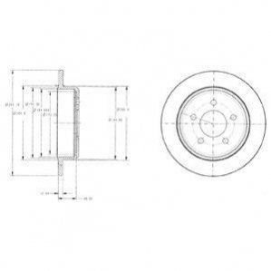 Тормозной диск Delphi BG3595