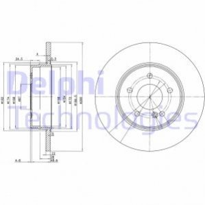 Гальмівний диск Delphi BG3602