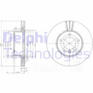 Тормозной диск Delphi BG3998C