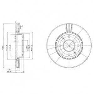 Гальмівні диски Delphi BG4013