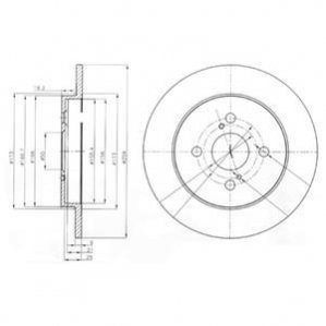 Тормозные диски Delphi BG4055