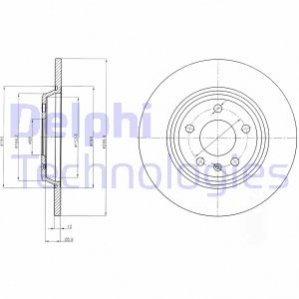 Тормозной диск Delphi BG4081C