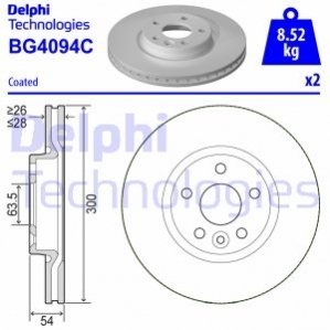 Тормозной диск Delphi BG4094C (фото 1)