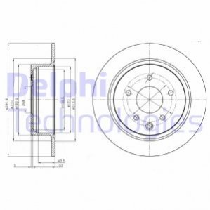 Гальмівний диск Delphi BG4108C