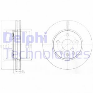 Тормозной диск Delphi BG4187-C