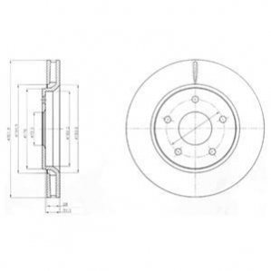 Тормозной диск Delphi BG4248