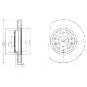 Тормозные диски Delphi BG4256