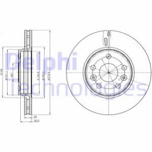 Тормозной диск Delphi BG4317C