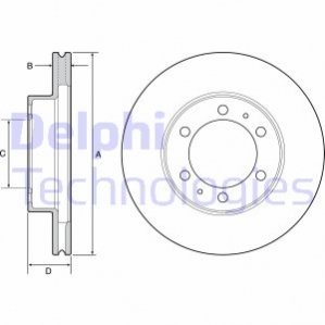 Тормозной диск Delphi BG4557