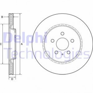 Тормозной диск Delphi BG4643C