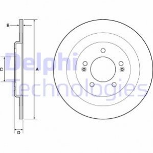 Тормозной диск Delphi BG4688C