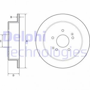 Тормозной диск Delphi BG4940C (фото 1)