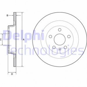 Тормозной диск Delphi BG4950C