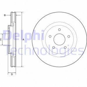 Тормозной диск Delphi BG9195C