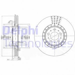 Тормозной диск Delphi BG9783C