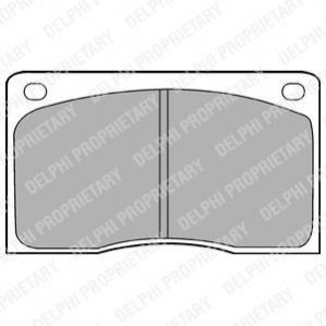 Тормозные колодки дисковые Delphi LP132
