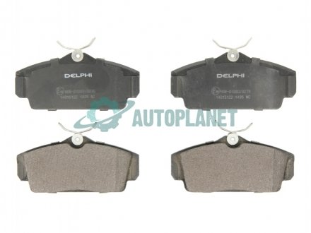 Комплект гальмівних колодок з 4 шт. дисків Delphi LP1435