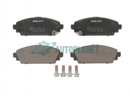 Гальмівні колодки дискові HONDA Civic/Accord "F "98-06 Delphi LP1526 (фото 1)