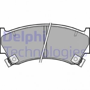 Комплект гальмівних колодок з 4 шт. дисків Delphi LP1590 (фото 1)