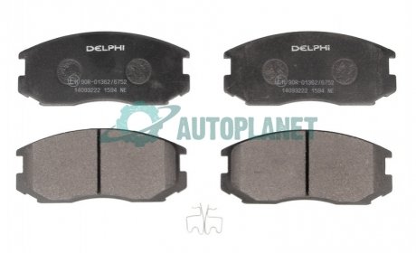 Тормозные колодки, дисковые. Delphi LP1594