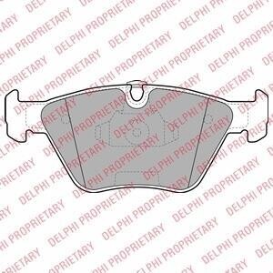 Комплект гальмівних колодок з 4 шт. дисків Delphi LP1962