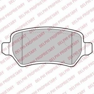 Комплект гальмівних колодок з 4 шт. дисків Delphi LP2209