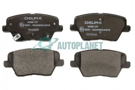 Комплект гальмівних колодок Delphi LP3386