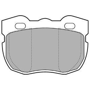 Комплект гальмівних колодок з 4 шт. дисків Delphi LP599