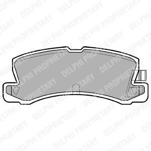 Комплект гальмівних колодок з 4 шт. дисків Delphi LP611