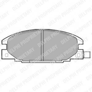 Тормозные колодки дисковые Delphi LP629