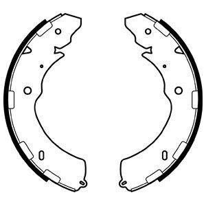 Комплект гальмівних колодок з 4 шт. барабанів Delphi LS2064