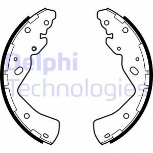 Тормозные колодки, барабанные Delphi LS2143